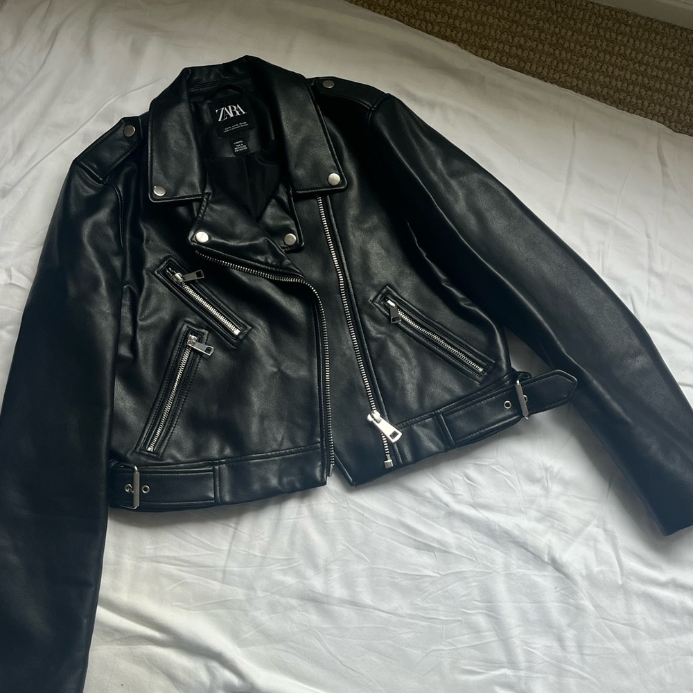 Zara leather jacket
